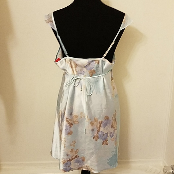 Apt.9 sx Large sequin pastel blue white brown lace - Picture 5 of 8